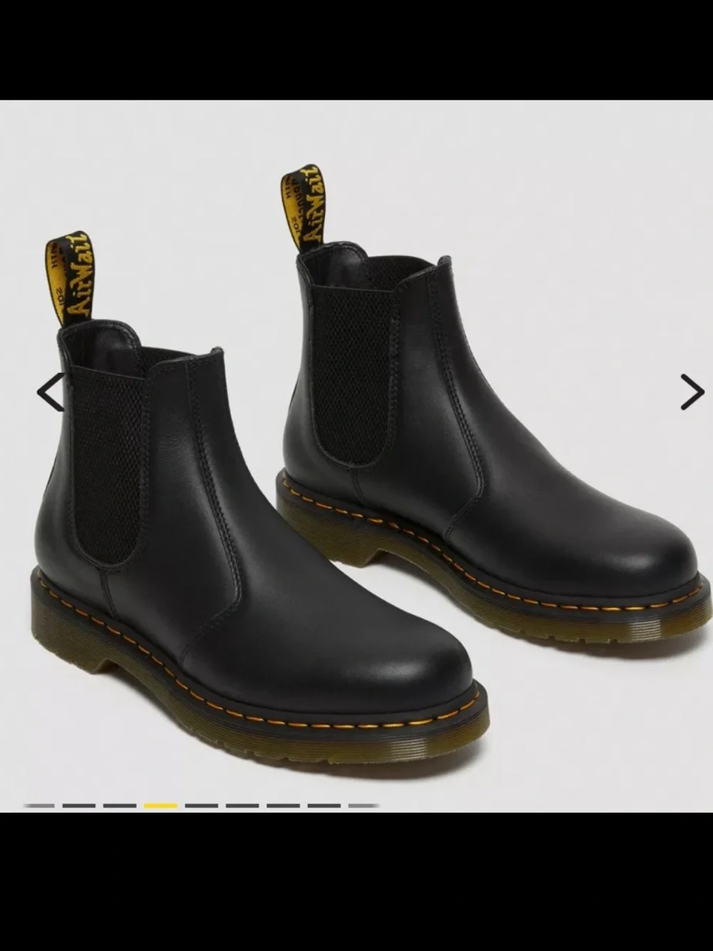 Dr Martens 2976 NAPPA LEATHER BLACK CHELSEA BOOTS Women’s Size 6